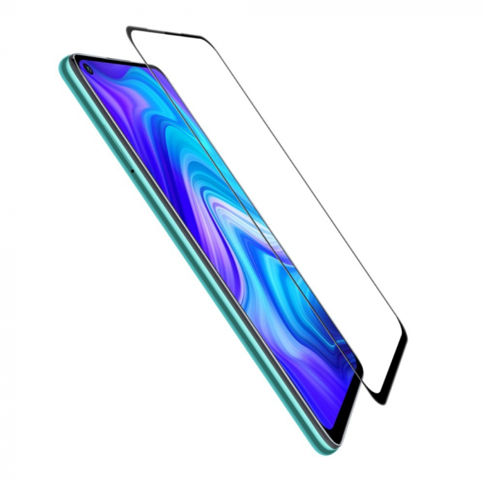 Folie Sticla Flippy® compatibila cu Xiaomi Redmi Note 9 111D Negru [6]