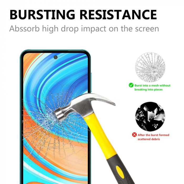 Folie Sticla Flippy® compatibila cu Xiaomi Redmi Note 9 Pro 111D Negru [3]