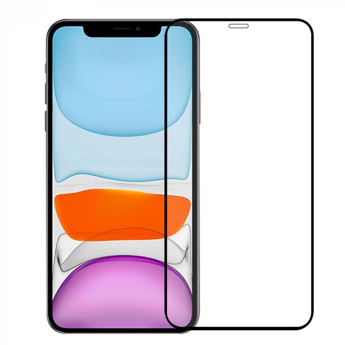 Folie Sticla Flippy® pentru Apple iPhone 12 Mini 111D Negru [2]