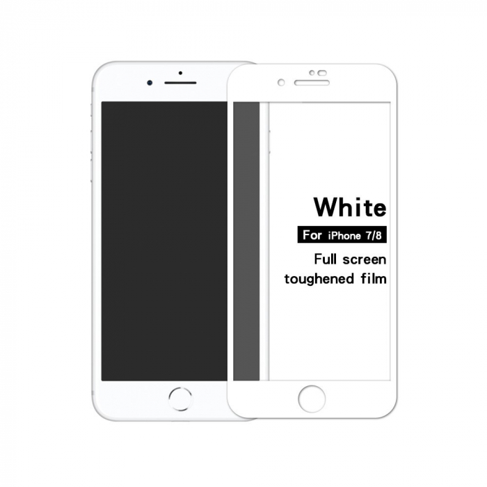 Folie Sticla Flippy® pentru Apple iPhone 7/8/SE 2020 111D Alb [2]