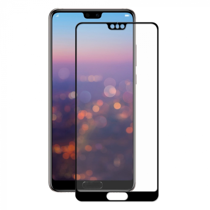 Folie Sticla Flippy® pentru Huawei P20 111D Negru [7]