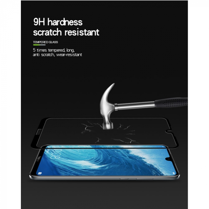 Folie Sticla Flippy® pentru Huawei Y6P 2020 111D Negru [10]