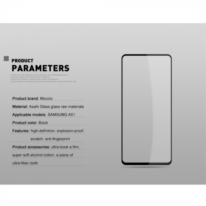 Folie Sticla Flippy® pentru Samsung A32 4G 111D Negru [17]
