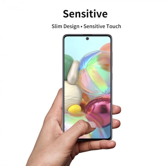 Folie Sticla Flippy® pentru Samsung A71 111D Negru [4]
