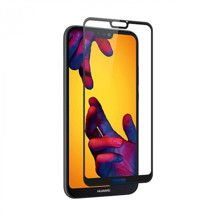 Folie Sticla Huawei P20 Lite 4D/5D Negru [3]