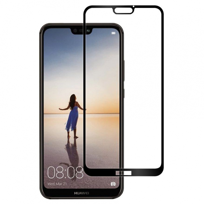 Folie Sticla Huawei P20 Lite Full Face Negru [5]