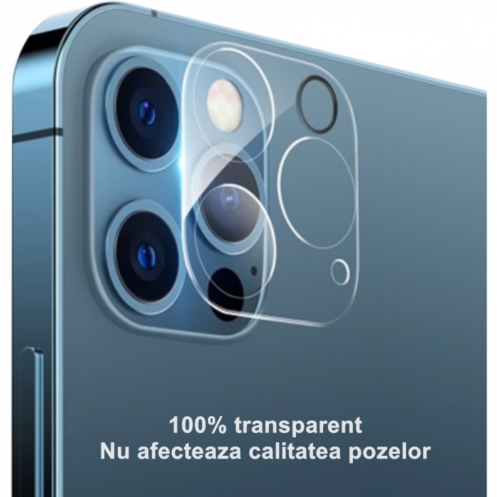 Folie Sticla pentru Camera Apple iPhone 15 / 15 Plus, Full Glue, Negru [5]