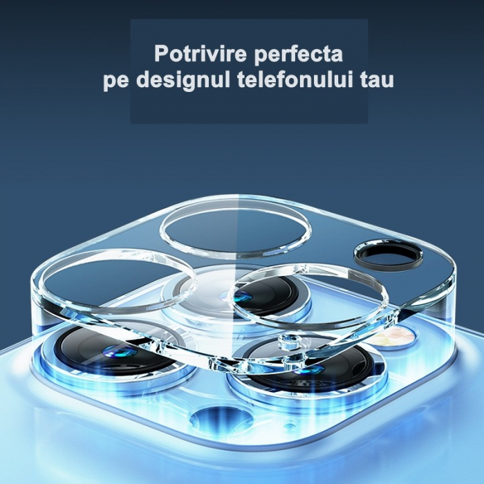 Folie Sticla pentru Camera Apple iPhone 15 Pro / 15 Pro Max, Transparenta [4]