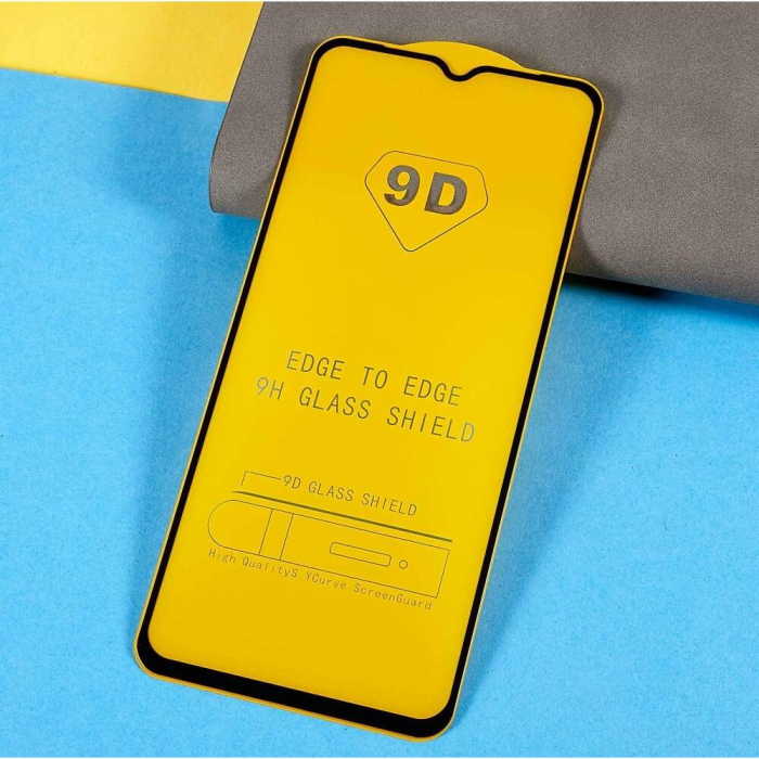 Folie sticla protectie Full Glue pentru Samsung Galaxy A9 2018, Negru [4]