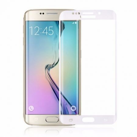 Folie Sticla Samsung Galaxy S6 Full Face Alb [3]
