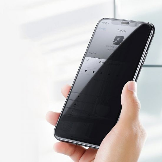 Folie sticla securizata cu sistem de montare usor si rapid Flippy pentru Apple iPhone 14 / 13/ 13 Pro, Privacy, Transparenta [3]