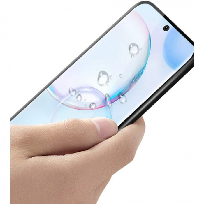 Folie Sticla securizata curbata Flippy® compatibila cu Huawei Nova 9 Full Glue Negru [5]