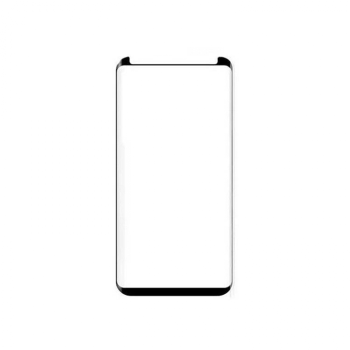 Folie Sticla Securizata Curbata Flippy Full Face, lipici pe toata suprafata, pentru Samsung Galaxy S9 Plus, Negru [3]