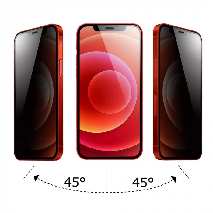 Folie ecran Flippy pentru iPhone 14 Pro, Sticla Privacy, Transparenta, Protectie Completa [3]