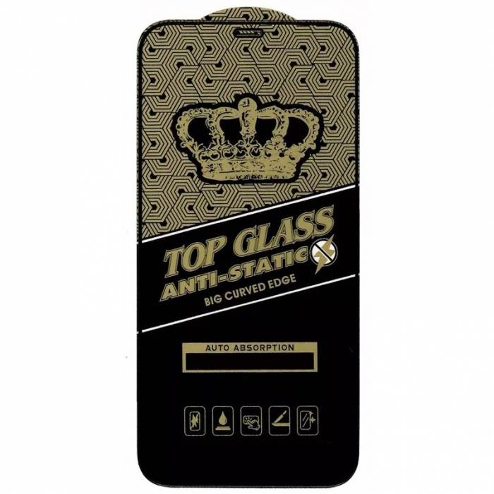 Folie Sticla securizata electrostatica Flippy pentru Samsung A71, Sticla ESD, Top Glass, Anti-static, Negru [1]
