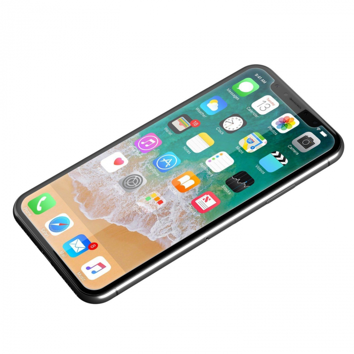 Folie Sticla Securizata Flippy, 9H, Transparenta HD, pentru Apple iPhone X/XS Transparent [4]