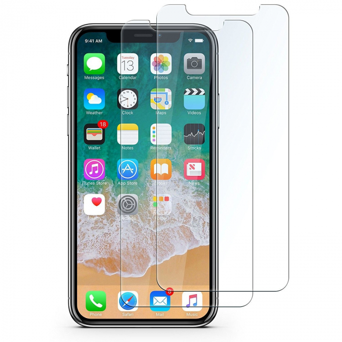 Folie Sticla Securizata Flippy, 9H, Transparenta HD, pentru Apple iPhone X/XS Transparent [3]