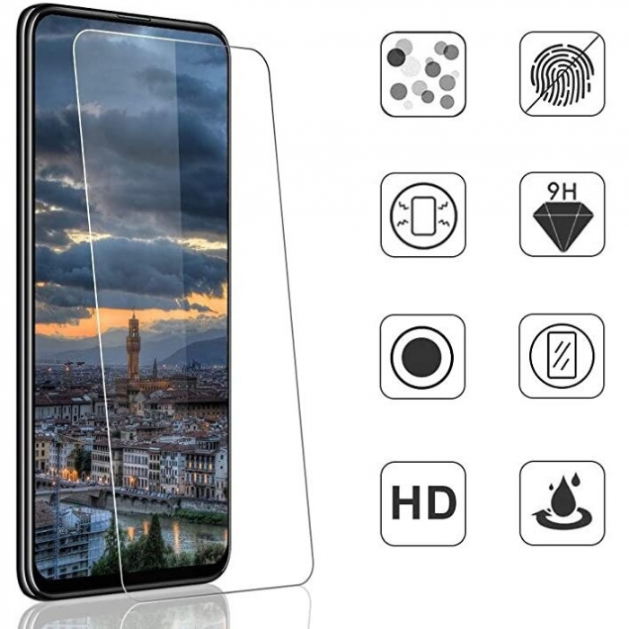 Folie Sticla Securizata Flippy, 9H, Transparenta HD, pentru Securizata 9H, compatibila cu Huawei Y9 2019, Transparenta, Flippy [4]