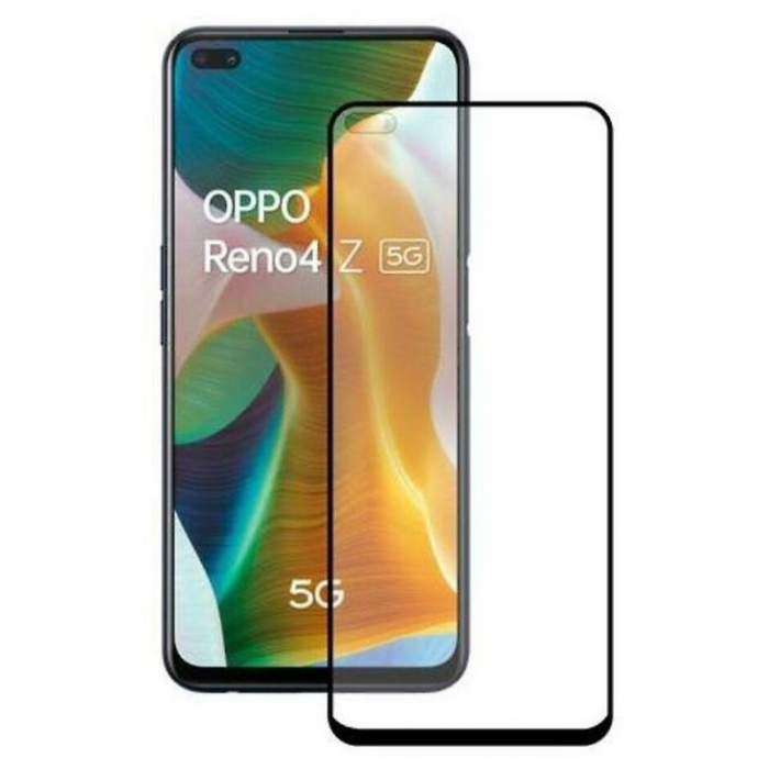 Folie Sticla Securizata Flippy compatibil cu Oppo Reno 4Z 5G, Full Glue Negru [1]