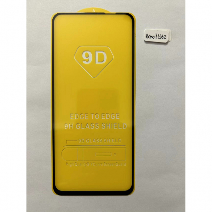 Folie Sticla Securizata Flippy compatibil cu Oppo Reno 7 Lite 5G, Full Glue Negru [7]