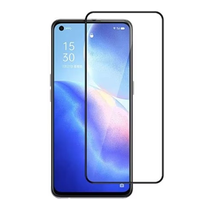 Folie Sticla Securizata Flippy compatibil cu Oppo Reno 8 5G, Full Glue Negru [1]