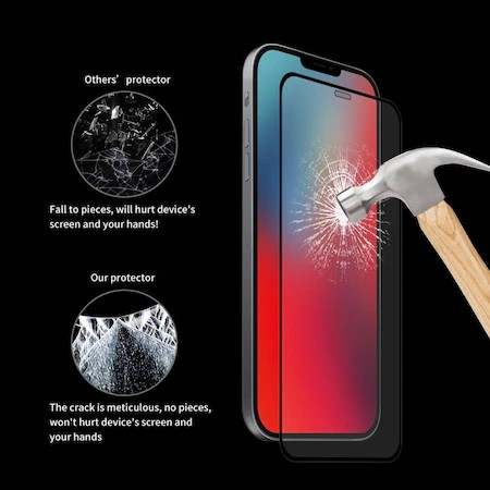 Folie Sticla securizata Flippy® compatibila cu Huawei Y5 2019 Full Glue Negru [2]