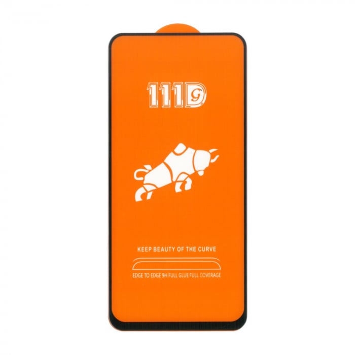 Folie Sticla Securizata, Flippy, Compatibila cu Samsung S24 5G, Full Cover 111D, HD, Margini Negre, Transparenta [1]