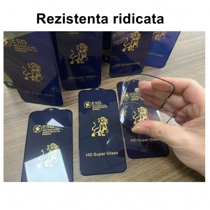 Folie Sticla securizata Flippy compatibila cu Xiaomi Redmi Note 12 Pro 5G Full Sticla ESD, Top Glass, Anti-static, Negru [4]