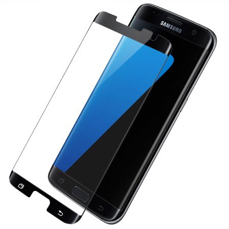 Folie Sticla Securizata pentru Samsung Galaxy S7, Full Face V2, Transparenta HD, lipici pe margine, 9H, Negru [1]