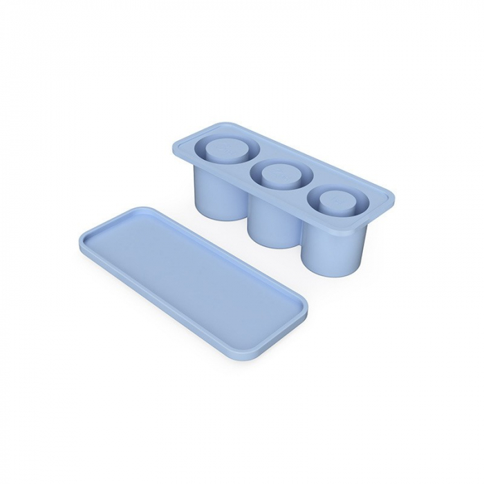 Forma pentru Gheata, Flippy, din Silicon, cuburi de gheata, forme rotunde, inghetare rapida, 20.7 x 8.4 x 6.5 cm Albastru [1]