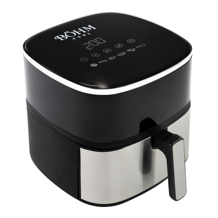 Friteuza cu aer cald BoHM BDY-AF533R , 1400 W, 6 L, 6 Programe Control digital [4]