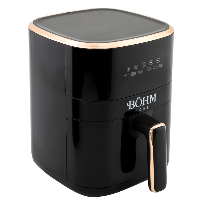 Friteuza cu aer cald BoHM BDY-AF601R, 1200 W, 3L, 6 Programe, Control digital [4]