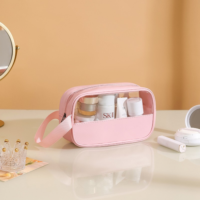 Geanta cosmetice Flippy, pentru voiaj sau organizare, 22 x 12 x 8 cm, roz [8]