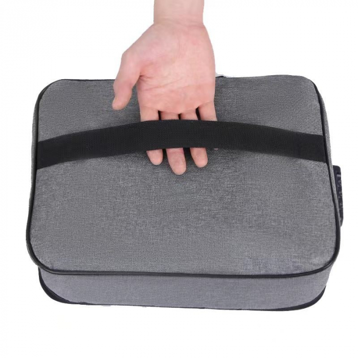 * LICHIDARE STOC * Geanta Flippy pentru Depozitare Acte si Documente, Facturi, Carduri, cu Cod de Securitate, 2 Compartimente, Impermeabila, 37 x 10.5 x 27 cm, Gri - [11]
