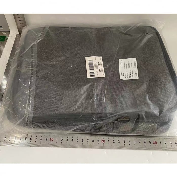 Lichidare Geanta Flippy pentru Depozitare Acte si Documente, Facturi, Carduri, cu Cod de Securitate, 5 Compartimente, Impermeabila, 37 x 20 x 27 cm, Gri [2]