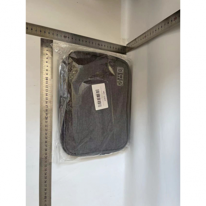 Geanta Organizatoare Flippy, Pentru Cabluri si Accesorii, Portabila, Impermeabila, 24,5 x 18 x10cm, Gri [10]
