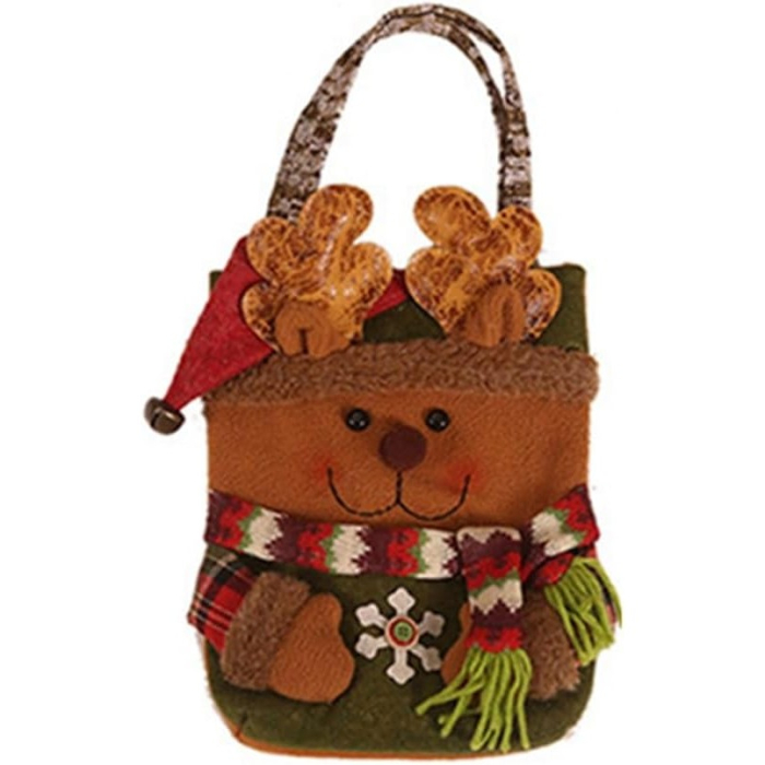 Geanta pentru Cadouri de Craciun, Flippy, Model Ren, Decoratiune Sarbatori, 46x23x2 cm, Multicolor [1]