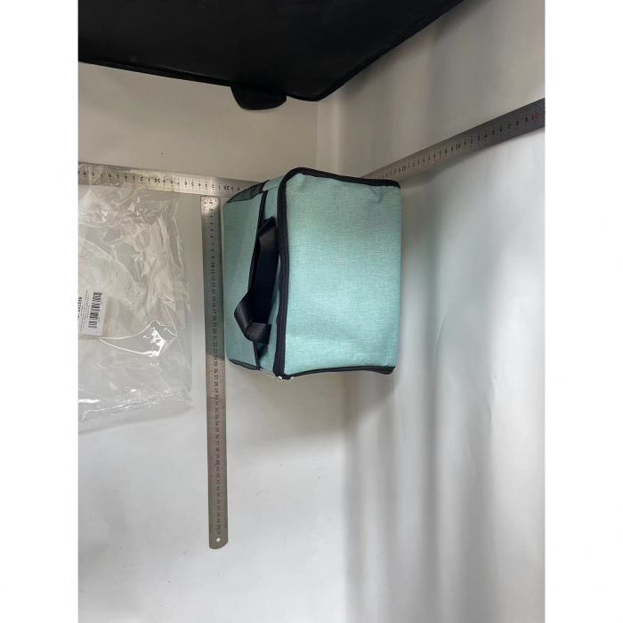 Geanta Termica Flippy pentru Pranz, Compartimente Telefon si Tacamuri, Multifunctionala, Impermeabila, 24x18x21 cm, Verde [2]