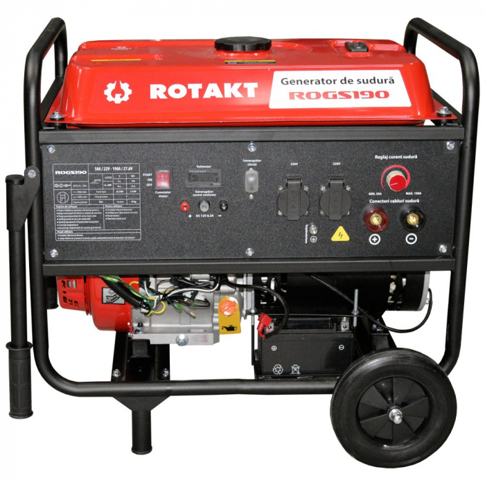 Generator De Curent Cu Sudură 190 A, Rotakt ROGS190, 3.9 KW, Consum 3,12 l/h, Autonomie 8 ore [2]