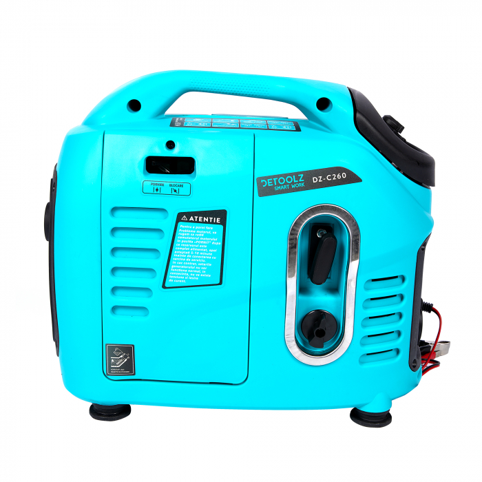 Generator pe benzina Detoolz cu functie tip invertor, 2.01 Cp, 1.1 kW, 6 h, 4 timpi [7]
