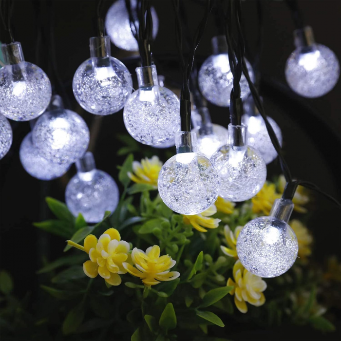 Ghirlanda luminoasa bile cu 100 LED-uri, alb rece, 10 m, interconectabila [1]
