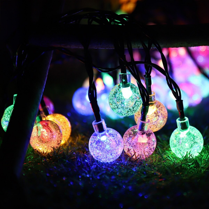 Ghirlanda luminoasa bile cu 100 LED-uri, multicolor, 10 m, interconectabila [1]