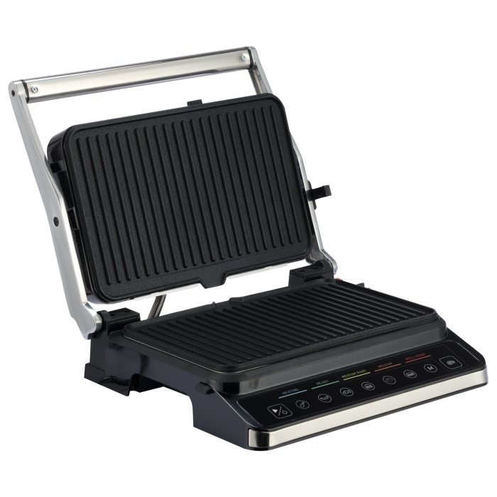 Gratar electric BoHM HOME BEGM160DS, 1600 W, placi detasabile antiaderente, afisaj digital, control tactil [5]