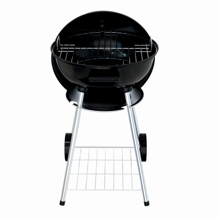 Gratar pe carbuni KLUGMEISTER KY22018A, material otel, cu capac si roti de deplasare, diametru gatire 54 cm, inaltime gatire 78 cm [3]