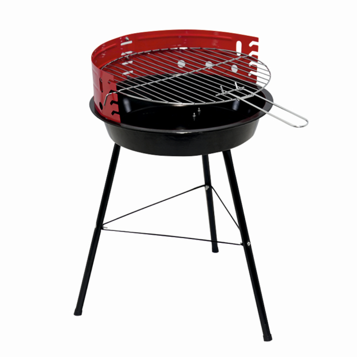 Gratar pe carbuni KLUGMEISTER KY23014, material otel, circular, portabil, inaltime gatire 53 cm, diametru gratar 33 cm [3]