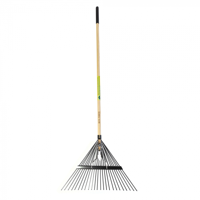 Grebla frunze 24 dinti flexibili,maner lemn,1650mm [2]