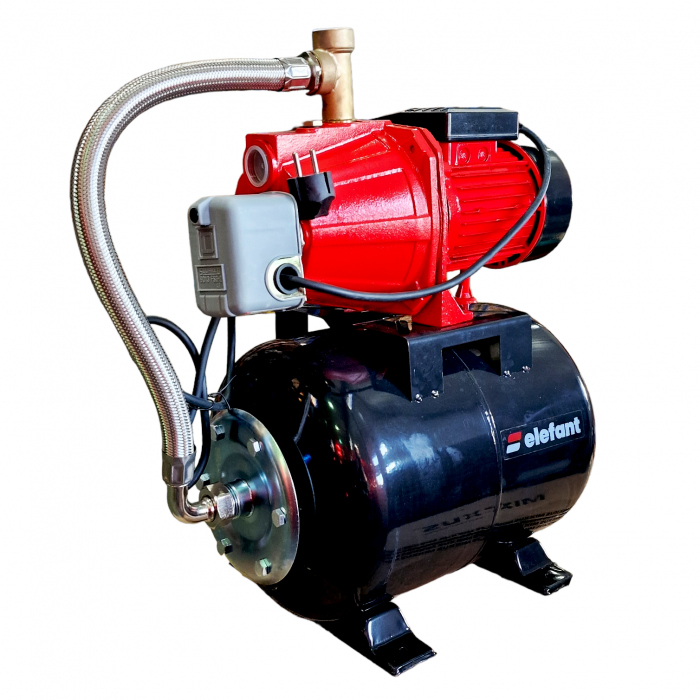 Hidrofor 24 litri, 1000W, Elefant Aquatic AUTOJET80S, 50 l/min, inox-otel, absorbtie 8 m, inaltime 40 m [1]