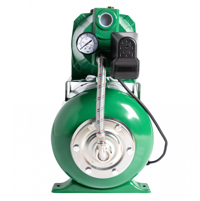 Hidrofor Micul Fermier 1.5 kW, debit maxim 3000l/h, inaltime maxima de pompare 53m, corp pompa fonta, capacitate vas expansiune 24 litri [3]