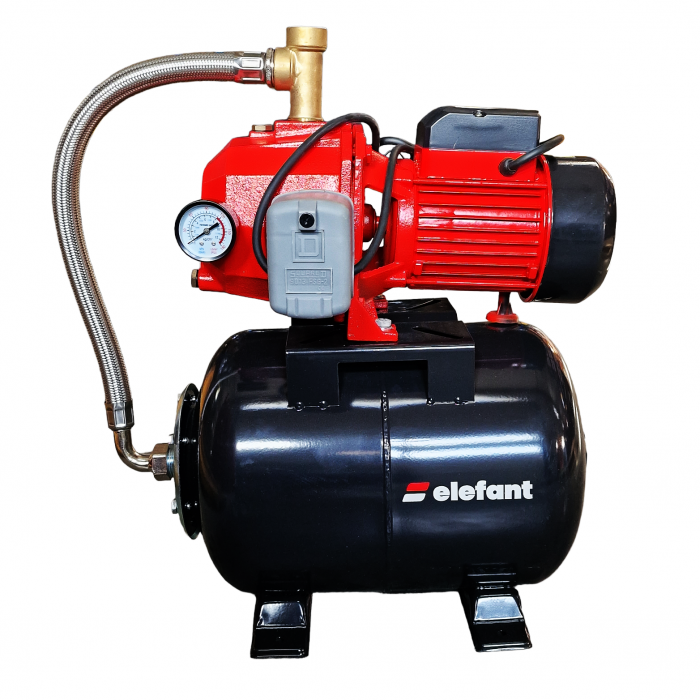 Hidrofor cu ejector 24 litri, 1150 W, Elefant Aquatic AutoDP255, 80 l/min, inox-otel, absorbtie 25 m, inaltime 60 m [2]