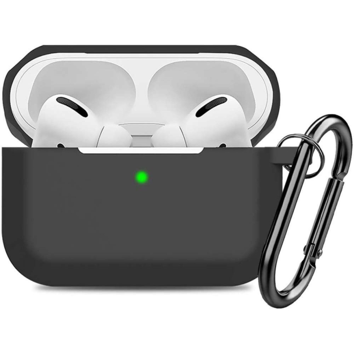 Husa AirPods Pro cu Inel Prindere Negru [7]